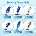 X-treme Multilayer Filter Bag,Compatible with Pool Blaster Max,Max CG,Catfish Ultra, iVac 250, iVAC C2 ,Volt FX-4 Handheld Pool Vacuum,Strong Thickened Material Filter Bag,P30X022XF/PBW022XF(2 PACK)