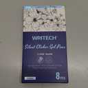 WRITECH Gel Pens Fine Point:0.5mm Silent Retractable Extra Fine Needle Point Smooth Writing Pen Set No Smear Smudge Black Large Ink Click Pen Non Bleed 8ct for Journaling Drawing, Sketching, Notetaking