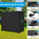 2/3Triple Seater Hammock Glider Cover, Upgraded 600D Heavy Duty Oxford Cloth Outdoor Swing Cover, UV Protection & Windproof, Waterproof Glider Canopy Cover Replacement (86 x 48 x 67 inch, Black)