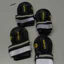 QUMY Dog Shoes for Large Dogs, Medium Dog Boots & Paw Protectors for Winter Snowy Day, Summer Hot Pavement, Water-Resistant in Rainy Weather, Outdoor Walking, Indoor Hardfloors Skid-Resistant Sole (Size 3: 2.0''x2.5''(W*L) (Pack of 4))