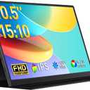 Small Portable Monitor 10.5" 400 Nits 15:10 FHD 1280P IPS Screen, Ultra-Slim Mini Monitor w/Smart Cover & Speaker, USB C HDMI HDR Portable Gaming Monitor, Travel Monitors for Laptop PCs (Gunmetal)