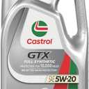 Castrol GTX Full Synthetic 5W-20 Motor Oil, 5 Quarts