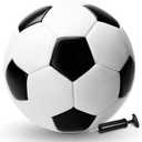 Soccer Ball Size 2 Size 3 Size 4 Size 5 with Pump - Single, 2 or 3 Pack - Official Size & Weight - Classic Indoor Outdoor Soccer Long-Lasting - Ideal Gift for Toddler Kids Boys Girls Youth Adult