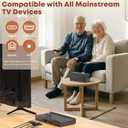 LARKSOUND Handy TV Speaker for Elderly, Portable TV Sound Amplifier with Dialogue Clarity, No Bluetooth Needed, Plug & Play Base, 3 EQ, HDMI/Optical/AUX, Headphone Jack, Gift for Parents