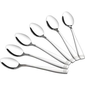 Obstnny 16-Piece Stainless Steel Teaspoons, Small Dessert Spoons Set