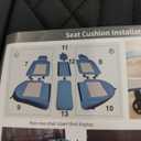 GXT Deluxe Faux Leather Full Coverage Car Seat Cover Anti-Slip Universal Fits for Sedans SUV Pick-up Truck with Headrests,Interior Accessories(Black)