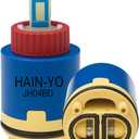 Belanger FC9AC010 JH04BD Hain-Yo Ceramic Plastic Faucet Cartridge - Replacement Cartridge with Single Lever Cartridge - Pressure Balance Cartridge Replacement Low Torque Structure Type