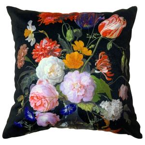 Elegant Decorative Velvet Floral Pillow Cover Double Sides Flower Pillowcases 18"x18" (LC-720)