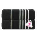Casa Copenhagen Exotic Towel 2pcs Bath Towel 450 GSM – Black