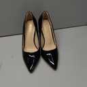 Elisabet Tang Women's High Heels Pumps Closed Pointed Toe Stiletto 4inch Heels Classic Office Special Dressy Wedding Pump Shoes (Black)