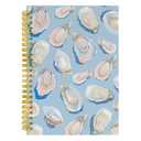 Nipil Coastal Beach Oyster Notebook Journal, Blue Ocean Aesthetic Notebooks Journals Writing for Note Taking, Ocean Beach Oyster gifts, Blue Hardcover Spiral Notebook Journal, 5.5x8.3 Inch