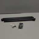 Amazon Basics Adjustable Curtain Rods for Windows, Round Finials, 1-Inch Rod, 72" to 144", Black, Pack of 1