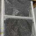 4 Step Ladder, Folding Step Stool with Wide Anti-Slip Pedal & Thick Rubber Feet, Handrail, Safe-Lock Design, Folding Portable Ladder for Multi-Purpose, 800lb, White