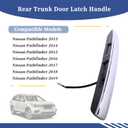 Rear Trunk Door Latch Handle Without Camera 90810-9PG0A 908109PG0A Compatible with Nissan Pathfinder 2013 2014 2015 2016 2017 2018 2019 Tailgate Liftgate Handle - Chrome