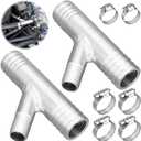 ForoGore GRT A Pair 1" to 5/8 CAB Heater Y Fitting UTV SXS RZR CAN AM Polaris