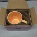 Soft Touch Embossed Ombre Mug - 18 Oz Coffee Mug with Beautiful Box - Unique Tea Cup for Gift - Ceramic Coffee Cups for Daily Use