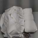 Linen Curtains 94 Inches Long Pinch Pleated for Living Room Bedroom Pinch Pleat with Rings Hooks for Track System Back Tab Memory Trained Boho Farmhouse Semi Sheer 94 Inch Curtain for Dining Room (50"W x 94"L (Pack of 2), Natural)