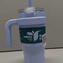 Reduce 24 oz Stainless Steel Tumbler with Handle - Dual-Wall Vacuum Insulated Travel Mug, Sweat-Proof Lid & Reusable Straw - Keeps Drinks Cold for 24 Hrs, Fits Cupholders, Dishwasher Safe-Mineral Blue