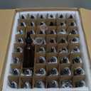 48 Pack 2oz Amber Glass Dropper Bottles, Glass Eye Dropper Bottles for Essential Oils, Perfumes