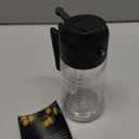 TrendPlain 16oz/470ml Glass Olive Oil Sprayer for Cooking  2 in 1 Olive Oil Dispenser Bottle for Kitchen Gadgets and Air Fryer Accessories, Salad, BBQ - Black