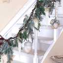 KI Store 4pcs Extra Large Christmas Icicles White 12-Inch Christmas Tree Decorative Hanging Ornaments for Xmas Tree Decor