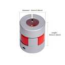 4 x Aluminium Plum Flexible Shaft Coupling Diameter 25mm Length 30mm Connector Flexible Coupler for 3D Printer CNC Machine and Servo Stepped Motor (D25 L30, 5-6mm)