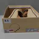 Soda “Laguna” ~ Women Square Toe Stitched Single Band Low Heel Espadrille Wedge Sandal with Adjustable Ankle Strap, 8.5