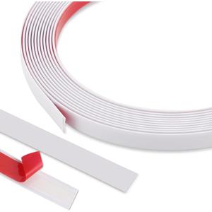 2 x Flexible Molding & Wall Trim | Peel and Stick Design | Ceiling, Floor, Mirror, Corner, Wardrobe, Cabinet and Auto Trim, 16.4 ft x 0.26 inch (Matte White)