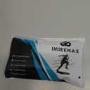 INDEEMAX Ankle Brace for Women & Men, Ankle Compression Sleeve Support Copper Infused Ankle Brace for Sprained Ankle, Plantar Fasciitis Sports, Achilles Tendonitis Pain Relief, Copper Black, S