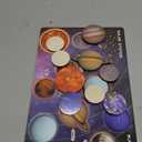 Solar System Wooden Puzzle Toy Model for Kid 3-5, Toddler Montessori Movable Planet Name Board Game, Outer Space Themed Imaginary Sensory Play Gift, Preschool Science Stem Learning Activity