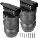 2Pcs Rubber Cushion Suspension Kit for 1999-2010 Chevy Silverado, GMC Sierra 1500/2500 Pickup Trucks OEM Replaces GMRCK25S Car Rear Rubber Helper Springs Kit (7X1253)