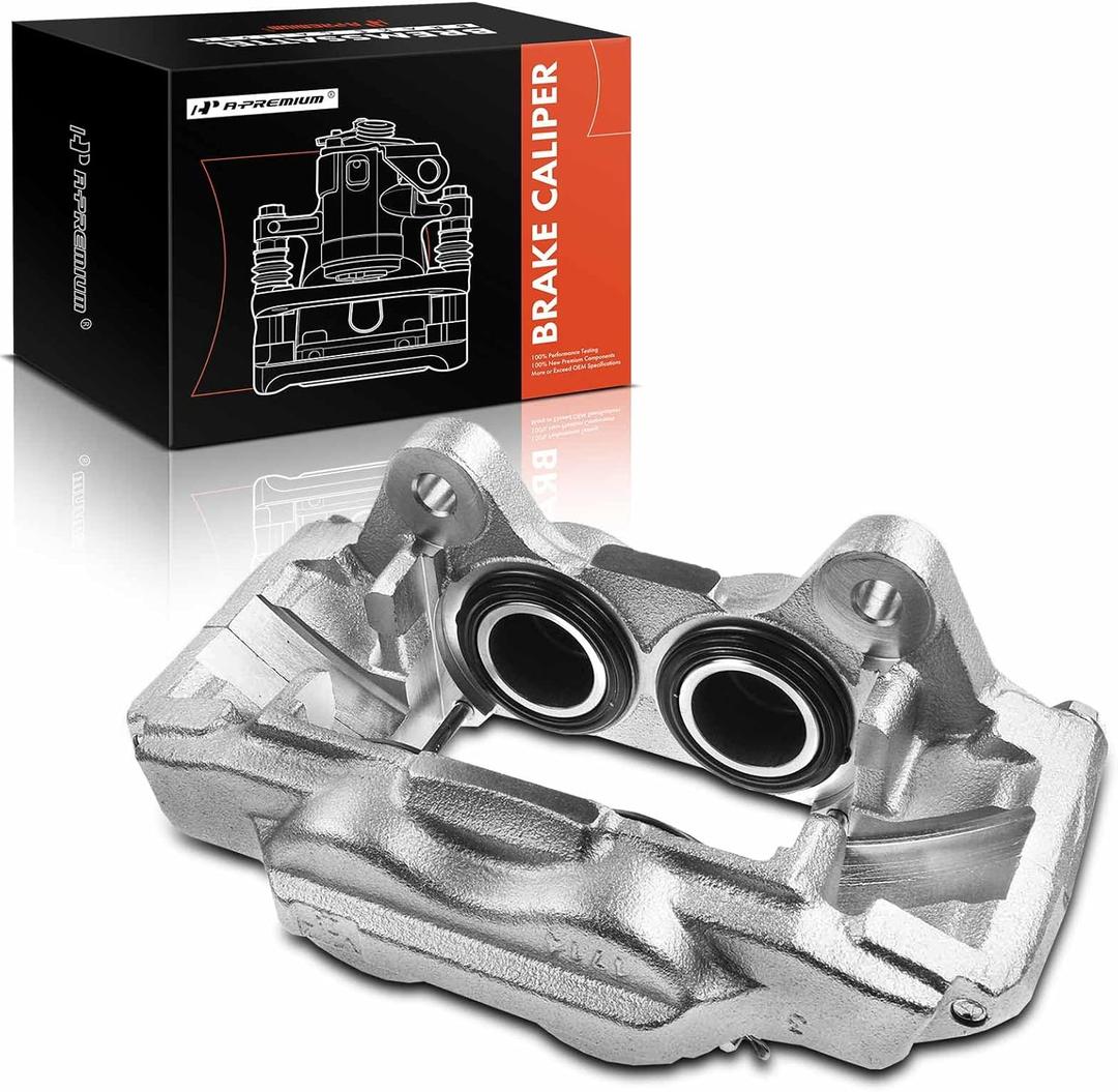A-Premium Front Disc Brake Caliper Assembly Compatible with Select Toyota Models - Tacoma 2005-2021, 4Runner 2003-2009, Tundra 2000-2006, FJ Cruiser 2007-2014