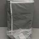 Over The Door Organizer Hanging - 6 Shelf Over Door Organizers with 6 Clear Front & 12 Side Pockets - Swing-proof 50LB Load Behind Door Storage for Closet Bedroom Bathroom Nursery Baby Essentials (Grey)