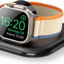 for Apple Watch Magnetic Charging Dock - Fast Magnetic Charger Stand, Compatible with Apple Watch Series 2/3/4/5/6/7/8/9/10/Ultra 1 2, Supports Nightstand Mode, Portable Design for Travel (Black)