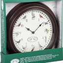 Esschert Design FB416 Bird Sounds Clock, Dark Brown