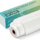 HTVRONT Clear Sublimation HTV Vinyl Matte 12" X 20FT - Sublimation Vinyl High Transfer Rate - Bright Smooth Washable HTV for T-Shirt/Hat/Pillow/Bag