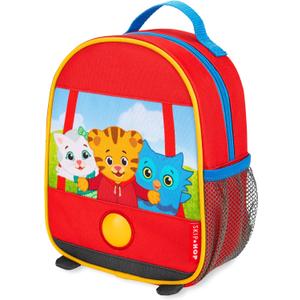 Skip Hop x Daniel Tiger Mini Toddler Backpack, Preschool Ages 1-4, Trolley Friends