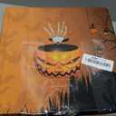 XOYTN XIMISHOP Animated Halloween Skull Bowl, Pumpkin Candy Dish With Creepy Moving Skeleton Hand for Party Decoration