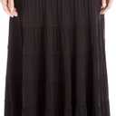 Max Studio Women's Maxi Skirt (Large, Black)