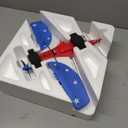 LEAMBE 4 Channel RC Plane, Ready to Fly Aerobatic Aircraft, Easy Control for Beginners, P51 Mustang RC Airplane for Adults Blue-Red