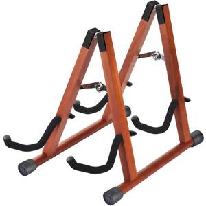 DOMMI Multiple Guitar Stand  Double AFrame Floor Stand with Soft Foam Arms, Adjustable for Acoustic, Bass & Electric Guitars, Easy to Assemble