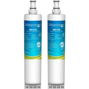 Waterdrop 4396508 Replacement for Whirlpool 4396510, EDR5RXD1, NLC240V, PNL240V, 4396508p, 4396547, 4392857, LC400V, WF-NLC240V, Everydrop Filter 5 Refrigerator Water Filter, 2 PACK(Package May Vary)