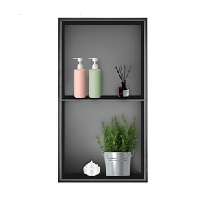 Shower Niche, Stainless Steel Elegant Bathroom Niche, No Tile Needed Recessed Shower Shelf Organizer for Storage