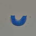 Double Braces Strapless Mouth Guard, Blue, Adult (Adult: 12+ yrs)
