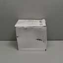 6 x 6 Inches Vinyl Post Sleeve Adjustable Vinyl Post Skirt White Base Porch Column Wraps for 3 to 6.5 Inch Wood Stair Rails(White,8 Pack)