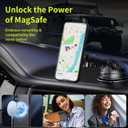 for Samsung Galaxy S24+ (Plus) Case Stand,Compatible with Magsafe Wireless Charging,with 360Rotatable Magnetic Ring Holder Kickstand,Slim Protective Phone Cover,Matte Translucent,Black