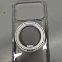 TORRAS 360 Magnetic Stand for iPhone 17 Pro Case, [Fit for MagSafe] [Rotatable Ring Kickstand] [4X Mil-Grade Shockproof] Slim Phone Cover, Camera Button, Crystal Clear, Transparent, Ostand O3 Fitness