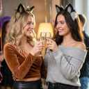 BNLIDES Handmade Fur Fox Wolf Cat Ears Headwear Adult Cosplay Costume Accessories for Halloween