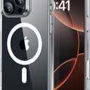 ESR for iPhone 16 Pro Max Case, Camera Control, Compatible with MagSafe, Shockproof MilitaryGrade Protection, Magnetic Phone Case for iPhone 16 Pro Max, Classic Hybrid Case (HaloLock), Clear