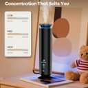Waterless Scent Diffuser Kit,Scent Diffuser with 7 Lights and Breathing Lights Modes,Max Coverage 2000 sq.ft.Home,Offices,Hotels and Spas Aromatherapy Diffuser Included 5 Scent Oils Remote Control